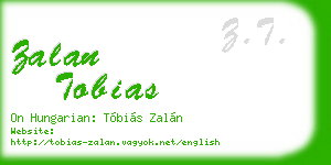 zalan tobias business card